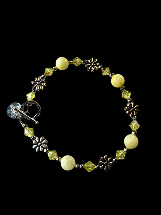 Yellow Floral Bracelet