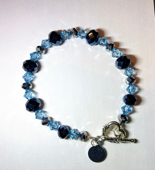 Blue Heart Bracelet